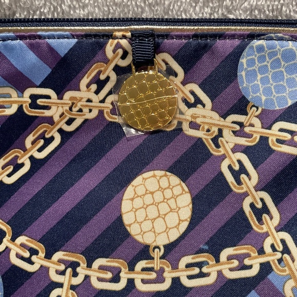 Estée Lauder NWOT Chain-Link Print Cosmetic Bag - Picture 3 of 15